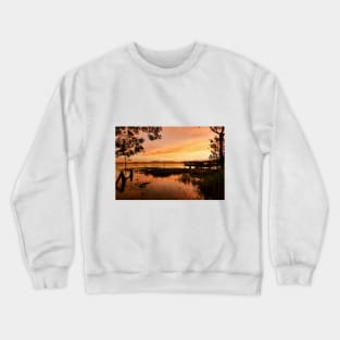 Sunset at Barra de Ibiraquera. Crewneck Sweatshirt